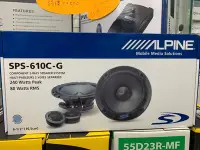 在飛比找Yahoo!奇摩拍賣優惠-【安啦商行】Alpine SPS610C-G 分音6.5吋喇