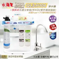 在飛比找Yahoo奇摩購物中心優惠-【水蘋果】Everpure QL3-H104 快拆式五道立架