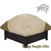 COVER for SQUARE FIRE PIT Firepit Metal Outdoor Patio Wood Fireplace VERANDA