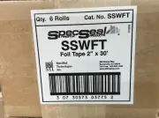 STI SSWFT Fire Barrier Foil Tape, 2”x 30’, Box Of 6 Rolls