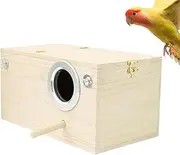 Parrot Nesting Box | Bird Cage Nesting,Wooden Indoor Outdoor Housing for Parrot Lovebirds Small Birds with Habitats for Garden Use and Bird Protection