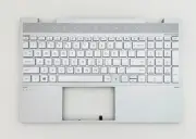 New Genuine HP Envy X360 15M-ED1023DX Laptop Palmrest Keyboard Backlit Silver
