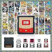 208 in 1 Game Cartridge, Retro Game Pack Card Compilation with 208 Games for 3DS, DS, DSL, DSi, 2DS
