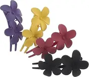 FOMIYES 4 pcs Flower Flat Claw Clips Floral Claw Clips Decorative Hair Clips Cute Claw Clips for Girl
