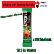 15.1gx60 Nescafe 3 in 1 Instant Coffee Espresso Roast Blend Brew Arabica Robusta