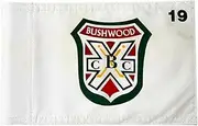2BUT Standard Bushwood Country Club Golf Pin Flag Practic Putting Green Golf Flag For Backyard Garden Double-Sewn 600D Nylon Miniature Pin Flag Regulation Tube Flag(8"x6")