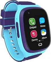 LT31 Watch for Boys Girls 4G Video Call Watch with 1.4'' IPS Screen Watch Support SOS/Camera/Alarm Clock Blue