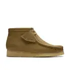 NEW 2025 MEN Clarks Wallabee Mid Dark Olive Limited Edition Color lace up shoes