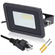 10W LED Working Light, IP68 Waterproof Outdoor Floodlight with Plug for