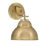 Toltec Cavella Wall Sconce, Brass, 7" Brass Double Bubble - 3911-NAB-427