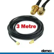 3 metre WIFI Coaxial Antenna RP-SMA Extension Cable for Wi-Fi Router WiFi Modem