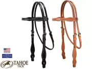 Tahoe Tack Hand-Inlaid Pink Swarovski Crystal Western Headstall