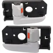 Door Handle Set For 2004-2009 Kia Spectra Front or Rear Light Gray Plastic 2-Pcs (for: Kia)