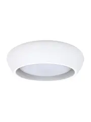 Fjord 1 Light Flush Mount in White