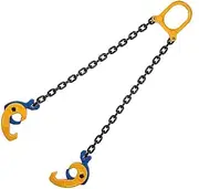 Obstacle car Drum Chain Clamp Sling Clips - Obstacles Car Lifting Hook Oil Drum Hook, Lifter Vertical Hoist Self Locking Lifting Hook, Thickened Special for Forklift Oil Hook Clip Breakdown car