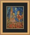 Marc Chagall Bonjour Paris Custom Framed Print