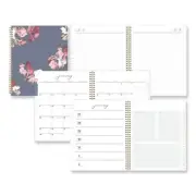 Blue Sky 139479 Life Note-it Leah Weekly/monthly Notes Planner, Floral Artwork,