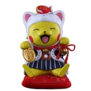 14CM Pokmn Figure Kawaii Pikachu Doraemon Anime PVC Action Figure Decoration