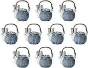 Set of 10 Kamakura Tokusa U 8 Earthenware Pot, 6.1 x 5.7 inches (15.5 x 14.5 cm), 1200cc | Arita Yaki Pot, Setomonohonpo