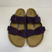 Birkenstock New with Box Arizona Wine Suede Soft Footbed Regular Select Size