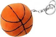 Abaodam Fluffy Plush Basketball Keychain for Bag Stuffed Basketball Keychain present for Sports Lovers Unique Basketball Keyring Accessory for Keys Handbags Backpacks