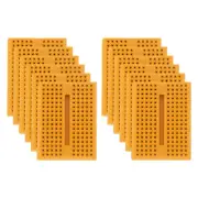 12pcs Mini Breadboard,Solderless Breadboard Small 170 Points,SYB-170,Yellow