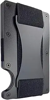 [ROVE] Money Belt - RFID Blocking Aluminium Enhanced Minimalist Compact Wallet (Matt Black)
