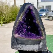 7.37LB Natural Amethyst geode quartz clustercrystal specimen Healing