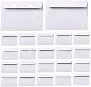 HOUDERCO Card Envelopes 100pcs Letter Size Business Card Paper Office Documents Flat Cardboard Secure Mailer Packaging