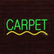 BRAND NEW "CARPET" w/UNDERLINE 30x12X1 INCH LED FLEX INDOOR SIGN 30033