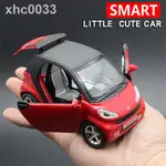 ♨現貨適合BENZ賓士仿真賓士小精靈SMART合金玩具汽車模型聲光回力車兒童男孩玩具車