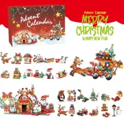 Christmas Building Blocks Advent Calendar 2024 Christmas sleigh Building Set 24