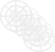 Zerodeko 5pcs Vegetable Press Fermentation Tool Fermenting Supplies Weight Jars Fermenting Fixer Canning Weights for Fermenting Pickle Fermentation Weight Plastic White