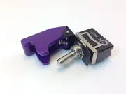ON/ON DPDT 6P TOGGLE SWITCH SCREW TERM w/COVER PURPLE 20A 125VAC #ST77/665009