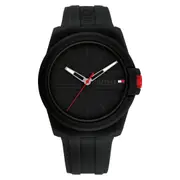 Tommy Hilfiger Black Silicone Men's Watch - 1710596