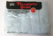 Vintage Full Fitted Sheet Flannelette Cotton BIBB Company USA 54 x 75 NEW