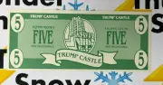 ⚡️❄️ $5 bill Trump Castle Atlantic City New Jersey President Crypto King BTC