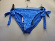 Prana Atalia Blue Floret Bikini Bottom Womens XS 2753