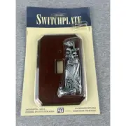 Vintage Golf Theme Wall Switch Plate Light Cover Wood Man Cave FIGI SP-CO-101