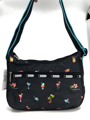 LeSportsac Classic Hobo “Happy Hour” ~ VHTF NWT Flamingo Beach Print NOS