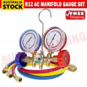 Car R12 Refrigeration Air Conditioning AC Diagnostic Manifold Gauge & Hose Tool