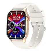 Smart Watch, Infrared Oxygen Monitor, 2.04 inch AMOLED Display, 136 Sports Modes, IP68 Waterproof Fitness Tracker, Compatible with Android and iOS,Beige