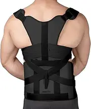 Wonder Care Spine and Back Support - Back Support Belt Lower Back, Pain Relief Belt for Neck, Back, Shoulders, Posture Corrector for Men and Women, Fully Adjustable Brace Lower & Upper Back Pain-XXL