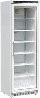 Polar C-Series Glass Door Display Freezer, 365 Liter Capacity, White