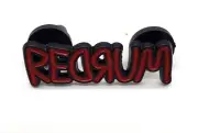 Redrum Enamel Pin Lapel Purse Hat Steven King Overlook Hotel Scary Murder New