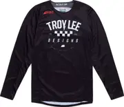Troy Lee Designs Scout GP Ripper Motocross Jersey, black-white, Size S for Men Black White