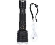 Rechargeable Flashlight Aluminum Alloy Ultra Bright Handheld Waterproof LED Emergency Flashlight for Outdoor Use
