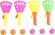 WHAMVOX Plastic Material Ball and Girls Toys for Fine Motor Skills Throw Catch Ball Set Random Color