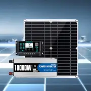10000W Power Inverter Solar Generator With 300W Solar Panel Home Complete Kits