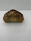 Set 3 Vintage Old Country Roses Napkin Holder Royal Doulton Silver Gold Godinger